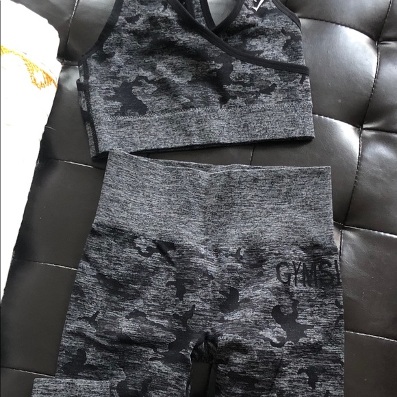 Gymshark Pants - Camo bra/leggings set ! Gymshark